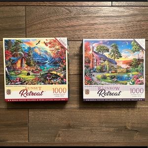 Set of 2/1000 piece puzzles